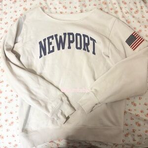 J. Crew Cozy White Sweatshirt